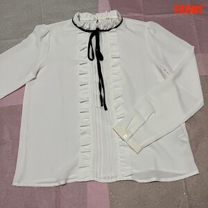 Forever 21 Ruffle Long Sleeve Blouse